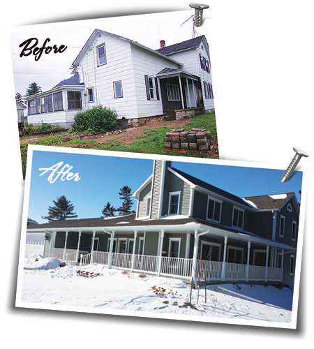 Before and After Remodel